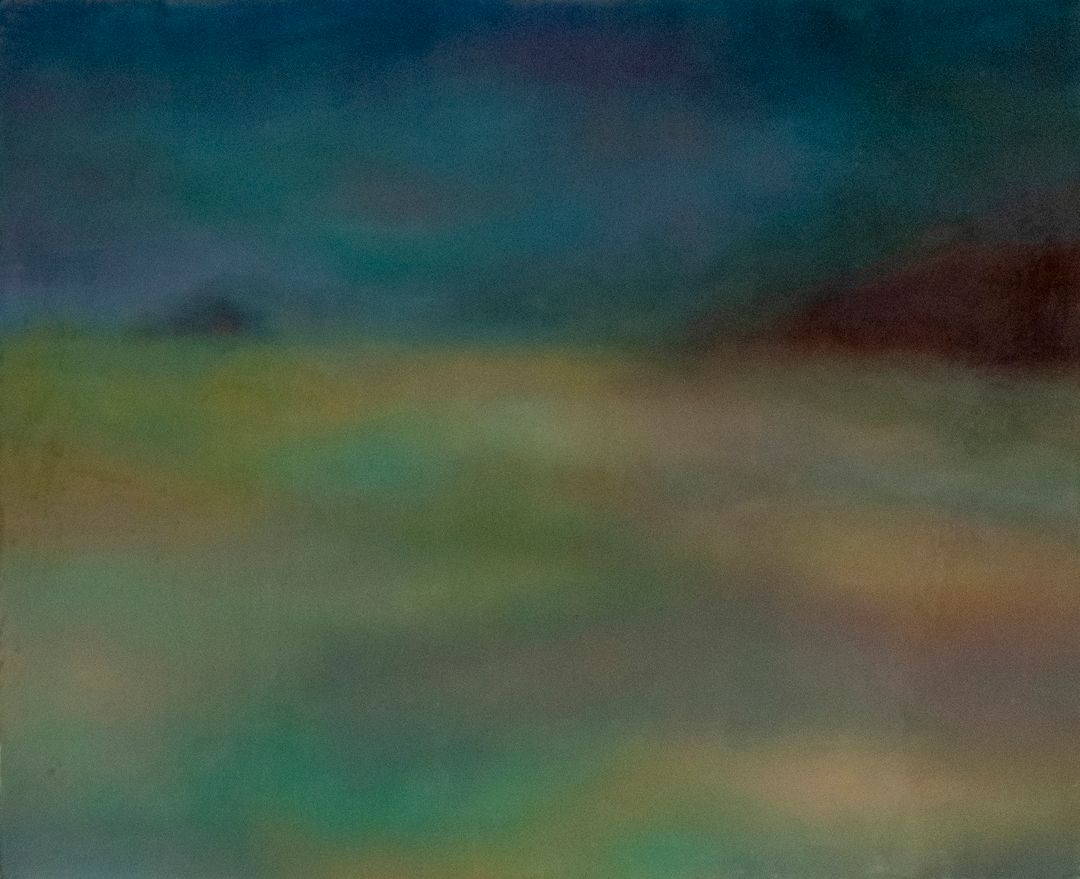 水橋 日和 丘の下から / 2026 / Painting / H38 × W445 cm