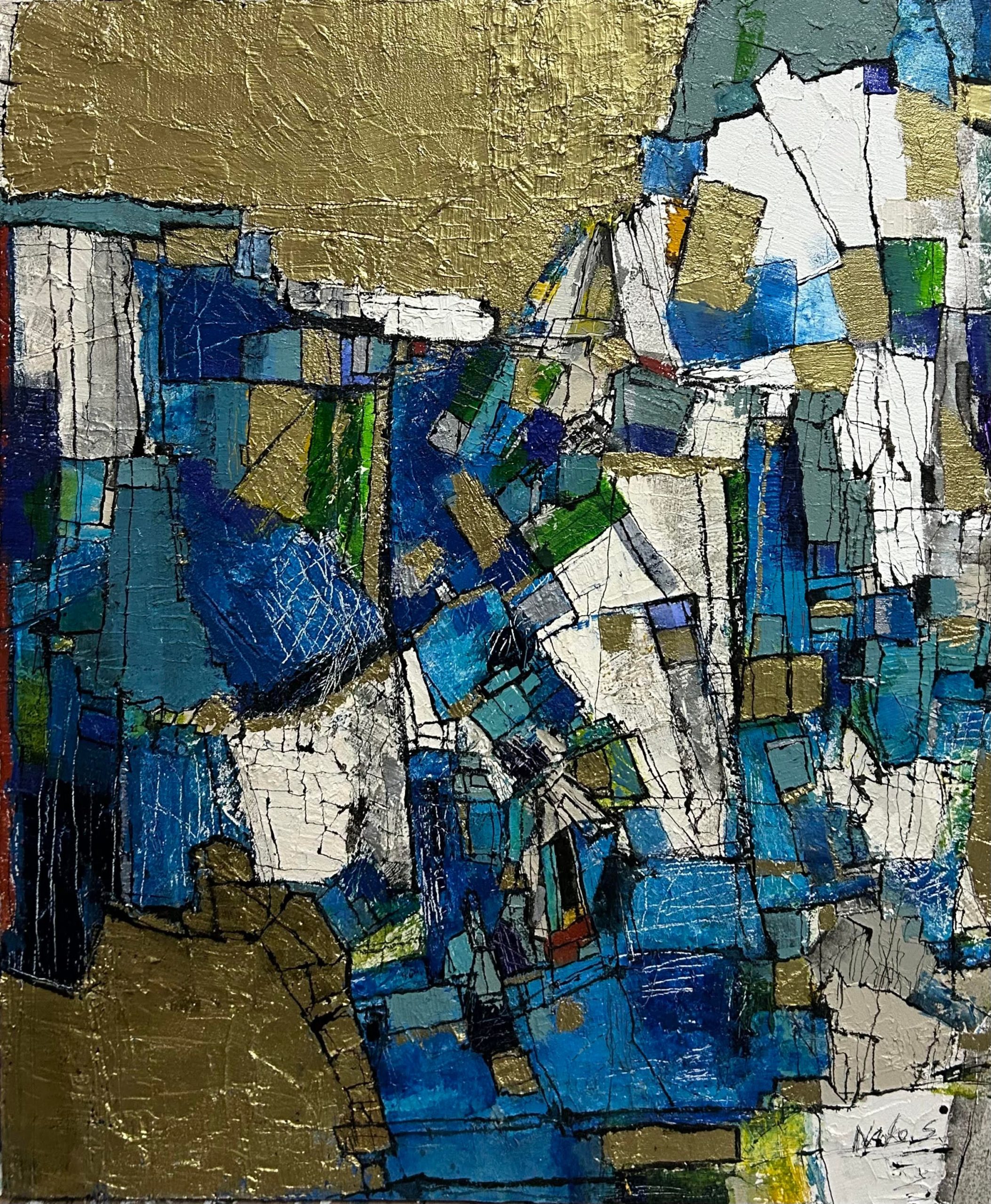 naoko shimagami KIRA / 2022 / Mixed Media / H72.7 × W60.6 cm