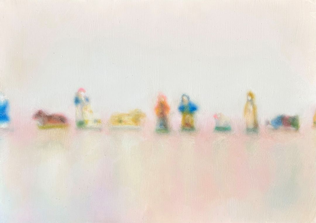 水橋 日和 us 6 / 2026 / Painting / H18.2 × W25.7 cm