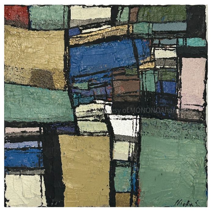 naoko shimagami TRANSIT Ⅸ / 2020 / Painting / H25 × W25 cm