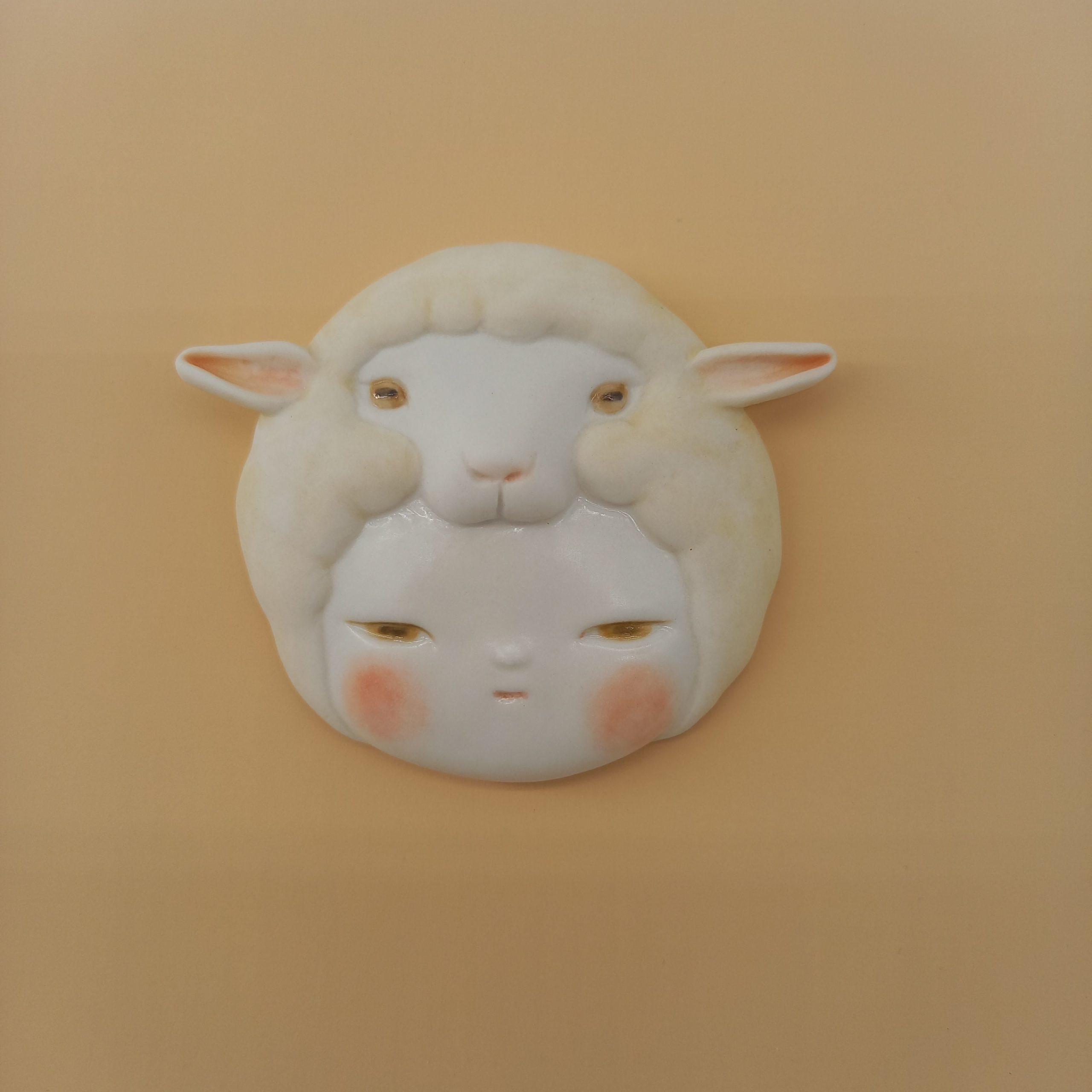 寺倉京古 Sheep Baby / 2025 / Craft / H17 × W17 × D3.5 cm