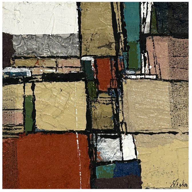 naoko shimagami TRANSIT Ⅲ / 2020 / Painting / H20 × W20 cm