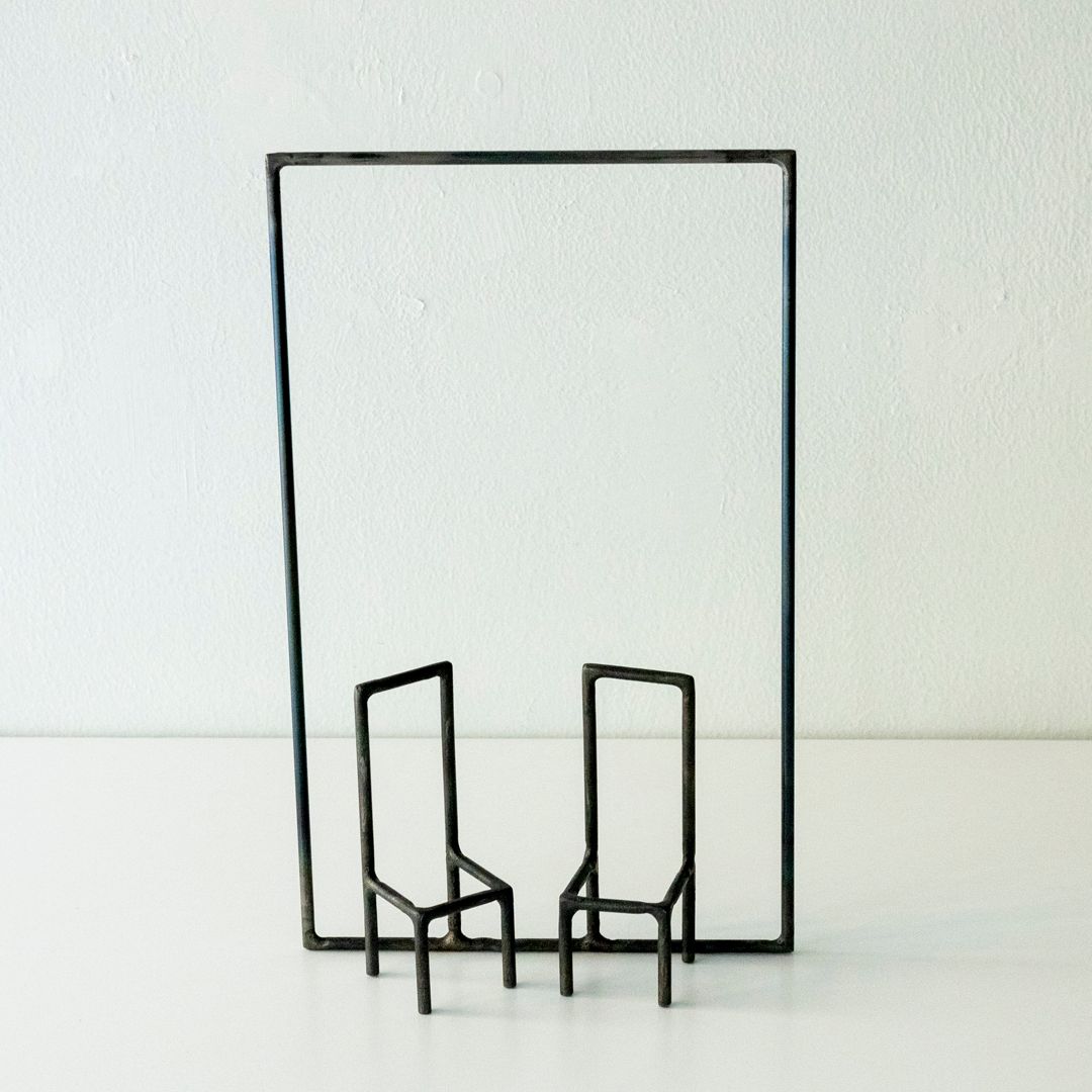藤沢 レオ 静かな日 -ふたり- / 2026 / Sculpture / H25 × W15 × D5 cm
