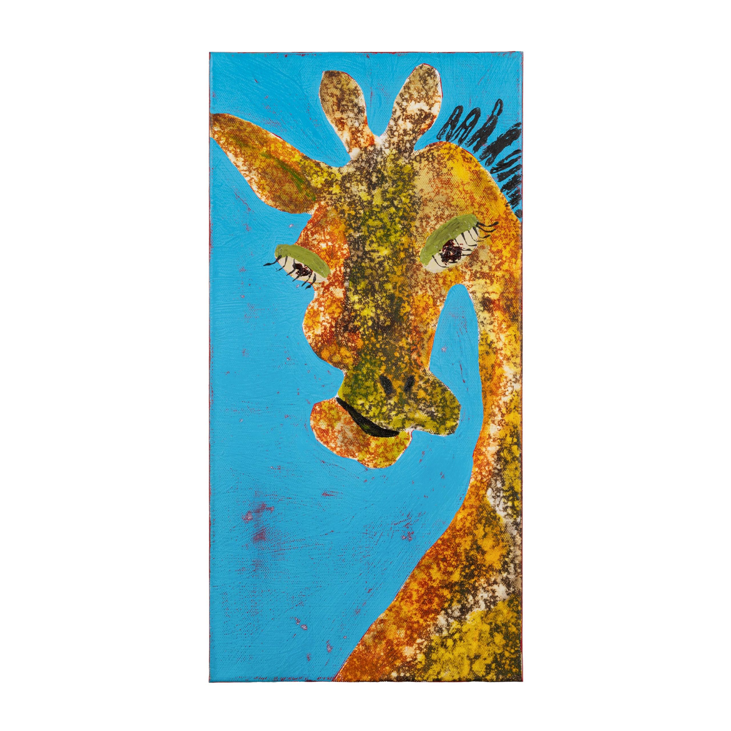 ひらの　あつこ。 Giraffe / 2025 / Painting / H40 × W20 cm