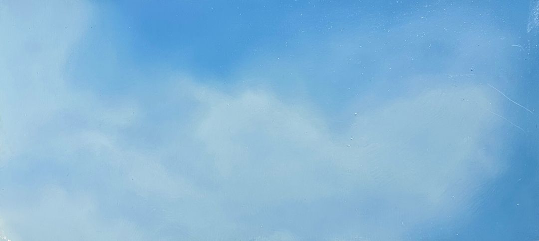 水橋 日和 星を見ること 2 / 2025 / Painting / H19 × W40.5 cm