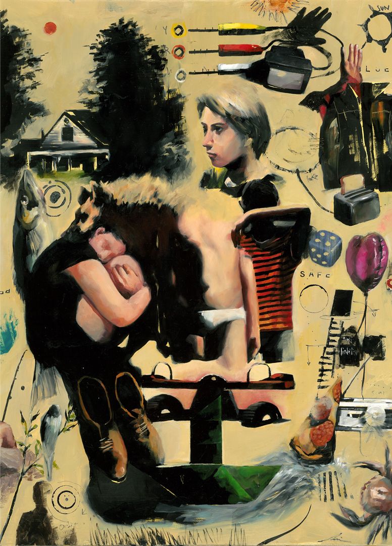 萩原 亜美 Shadows of Memory / 2024 / Painting / H41 × W31.8 cm
