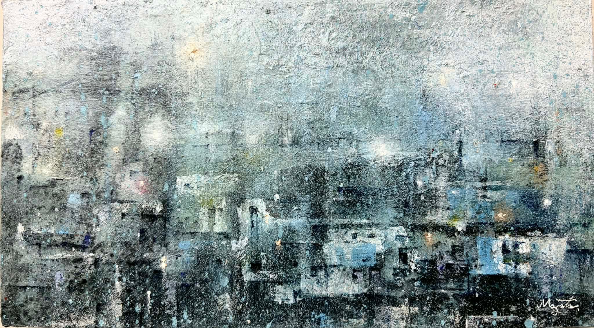 斉藤 真人 静寂の風景 / 2026 / Painting / H10 × W18 × D2 cm