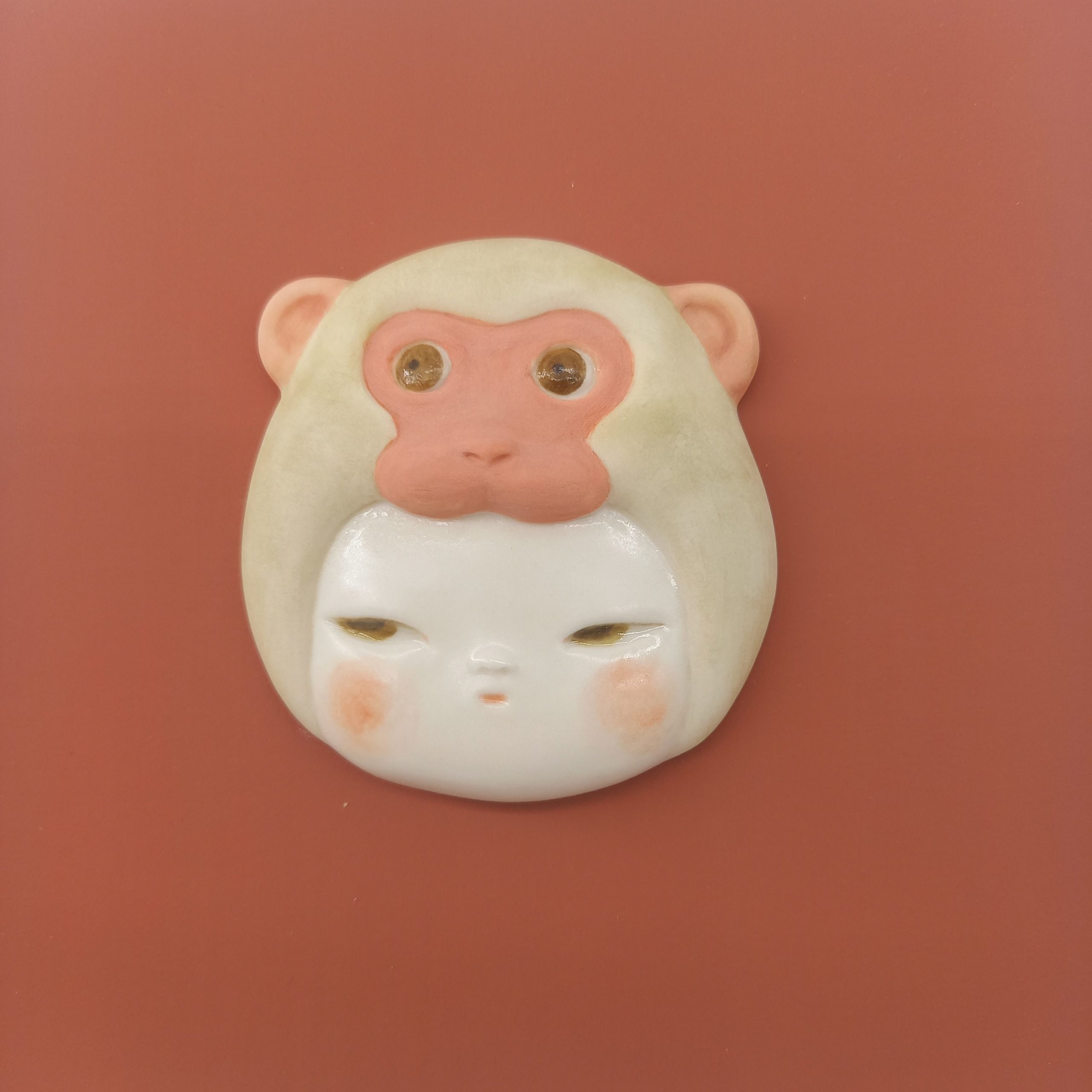 寺倉京古 Monkey Baby / 2025 / Craft / H17 × W17 × D3.5 cm