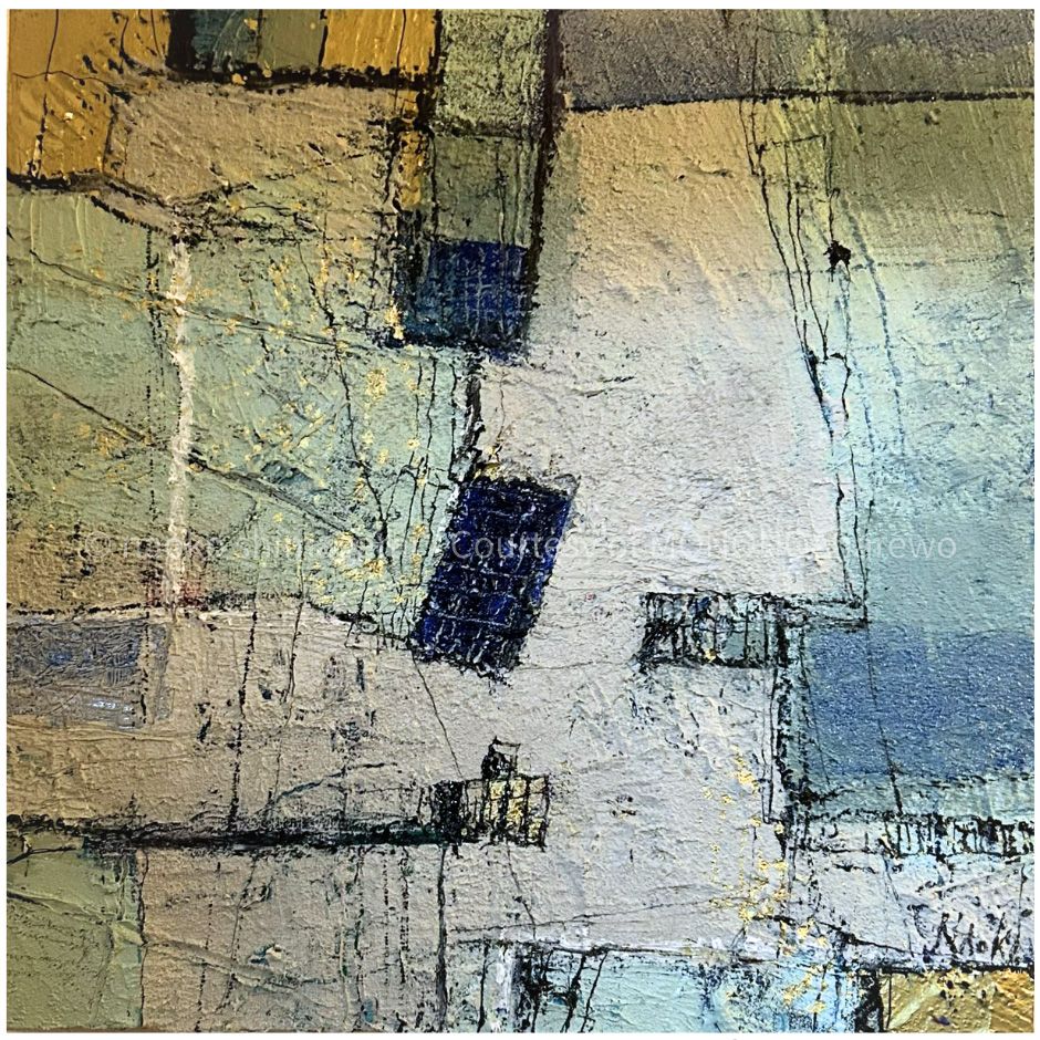 naoko shimagami Memory in Blue / 2026 / Painting / H30 × W30 cm