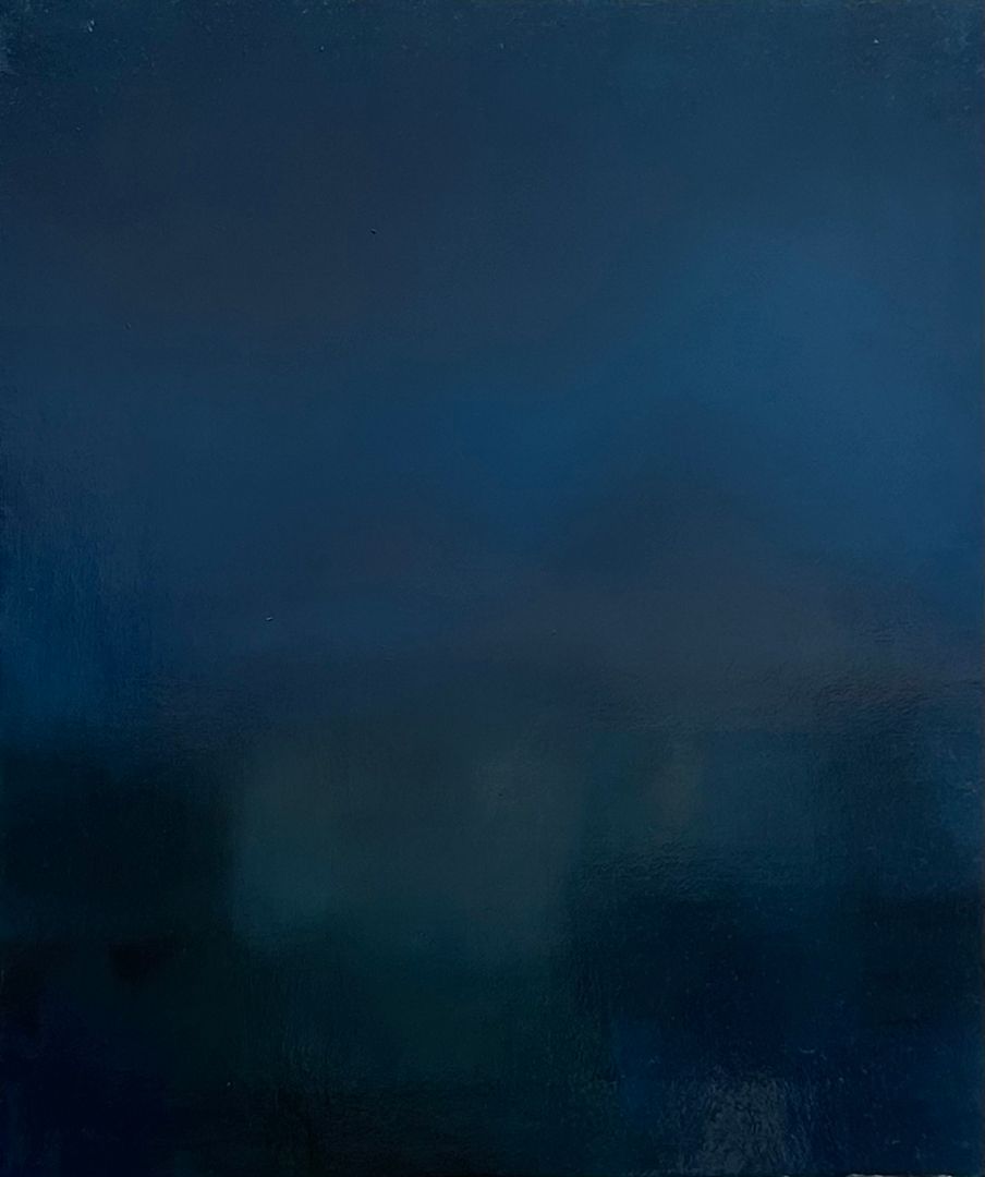 水橋 日和 夜 / 2025 / Painting / H53 × W45.5 cm
