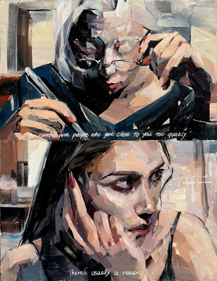 萩原 亜美 There's a Reason / 2026 / Painting / H41 × W31.8 cm