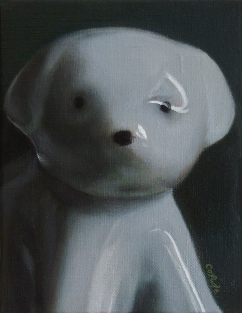小筆 夏海 porcelain eyes / 2026 / Painting / H18 × W14 cm