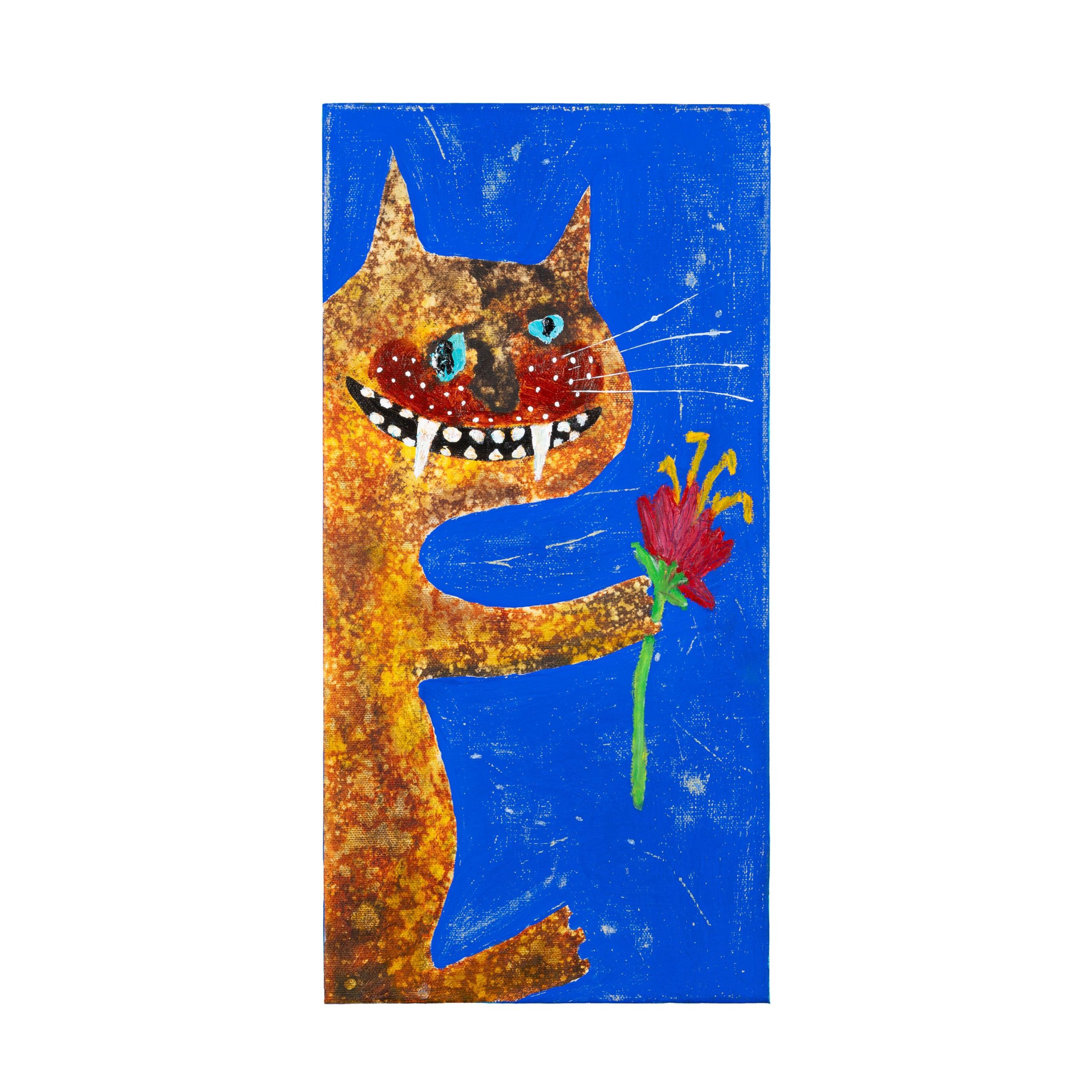 ひらの　あつこ。 Jasper / 2025 / Painting / H40 × W20 cm