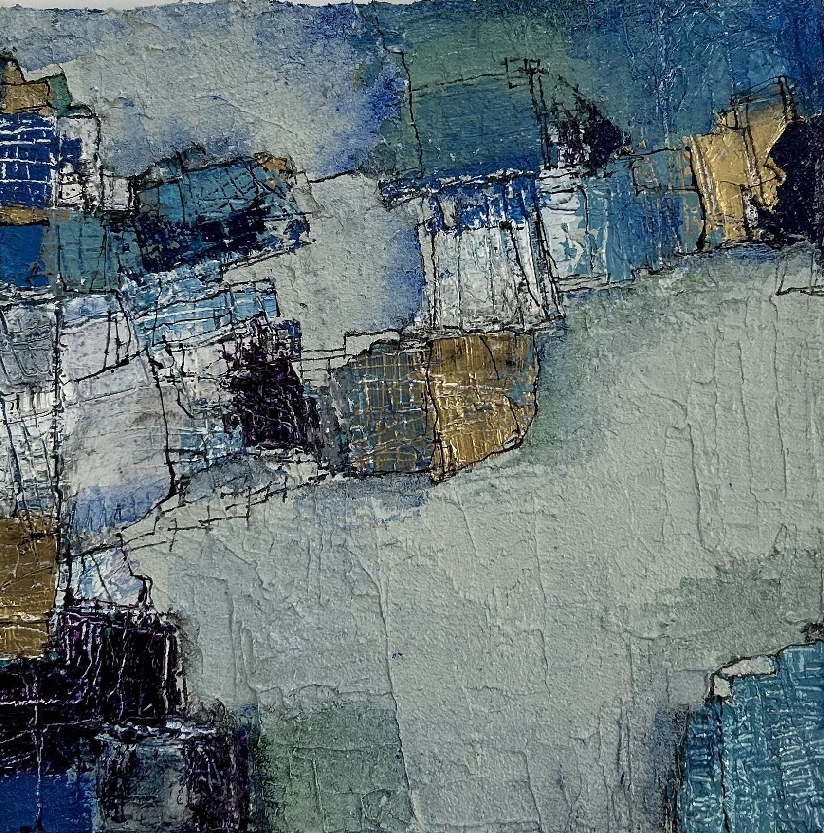 naoko shimagami Blue monologue / 2025 / Painting / H27.3 × W27.3 cm