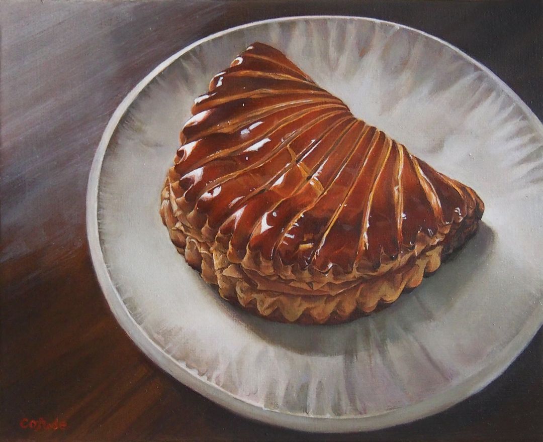 小筆 夏海 apple pie / 2026 / Painting / H22 × W27.3 cm